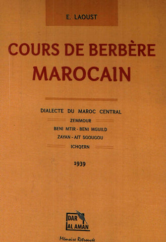 Ketabook:Cours de berbère marocain: dialecte du Maroc central,Laoust, Henri