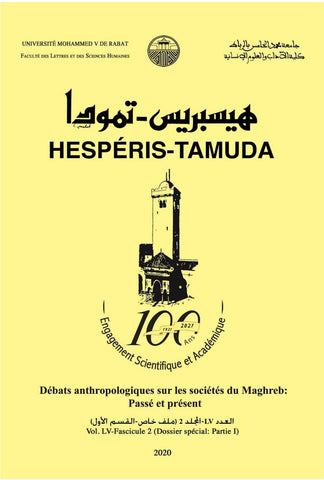 HESPERIS-TAMUDA [2020 3 volume special Issue] * FACULTY OF LETTERS Rabat Ketabook