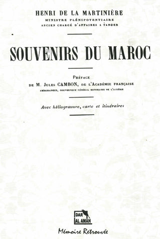Ketabook:Souvenirs du Maroc: voyages et missions, 1882-1918 Reprint,De La Martinière, Henri